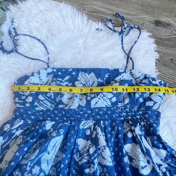 GAP Dresses Vintage Gap Linen Dress Floral Batik Xs 2 Poshmark